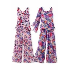 MISS NIKKY Womens Reversible Abstract Floral Print Sleeveless Dress Size M NEW